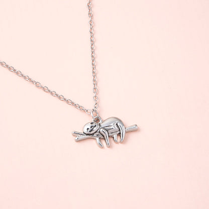 Lazy Days Sloth Necklace — Relax & Unwind Pendant