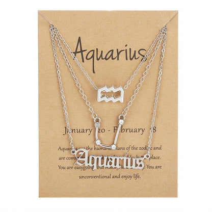 Zodiac Constellation Symbolic Necklaces 3 Pack