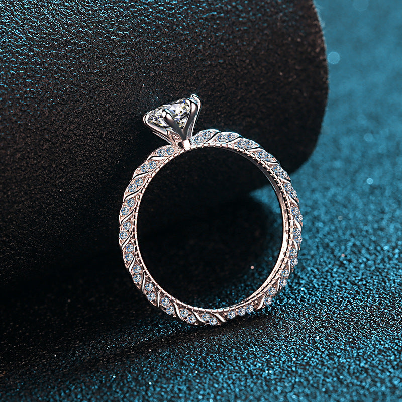 Sterling Silver Gold Plated Female Ring Aura Rene