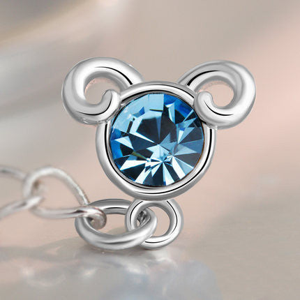 Celestial Blue Crystal Constellation Jewelry in Sterling Silver