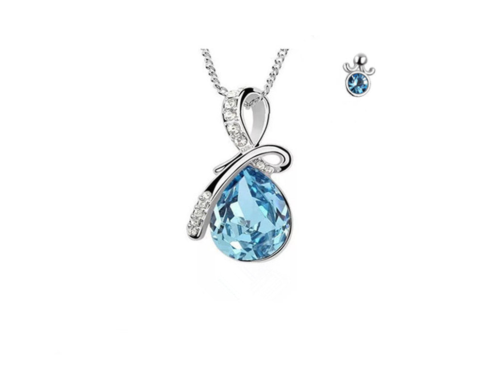 Celestial Blue Crystal Constellation Jewelry in Sterling Silver