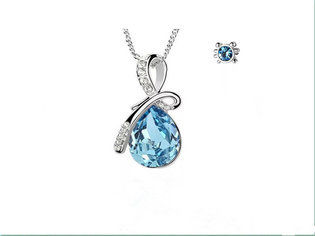Celestial Blue Crystal Constellation Jewelry in Sterling Silver