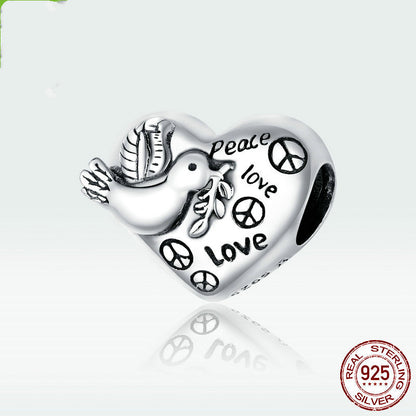 S925 Peace Dove Charm