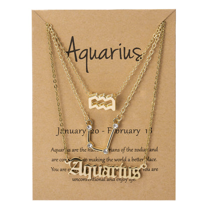 Zodiac Constellation Symbolic Necklaces 3 Pack
