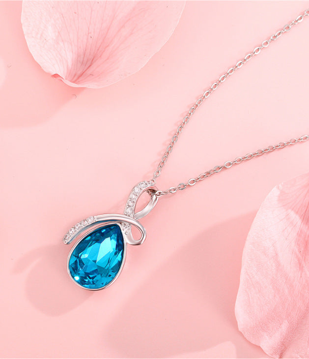 Celestial Blue Crystal Constellation Jewelry in Sterling Silver