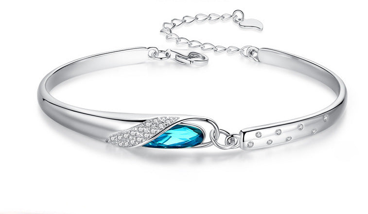 Celestial Blue Crystal Constellation Jewelry in Sterling Silver
