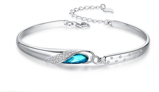 Celestial Blue Crystal Constellation Jewelry in Sterling Silver