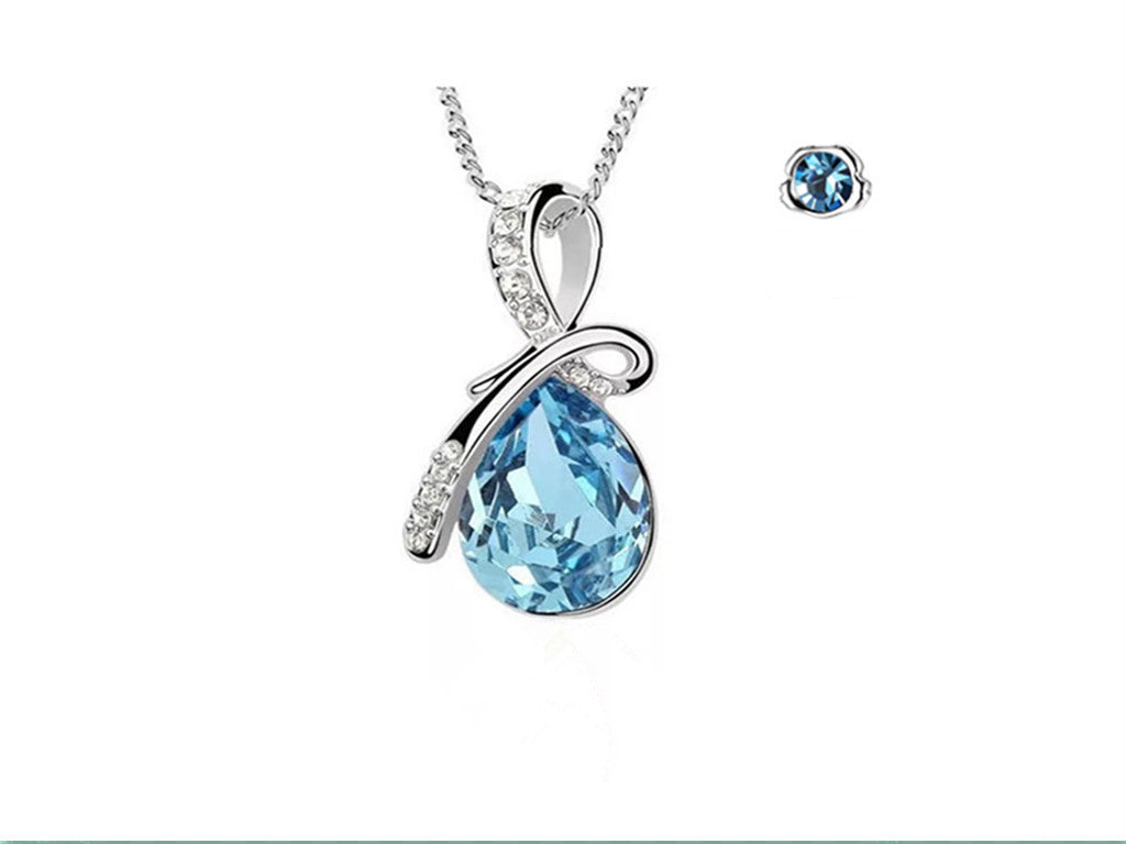 Celestial Blue Crystal Constellation Jewelry in Sterling Silver
