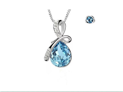 Celestial Blue Crystal Constellation Jewelry in Sterling Silver