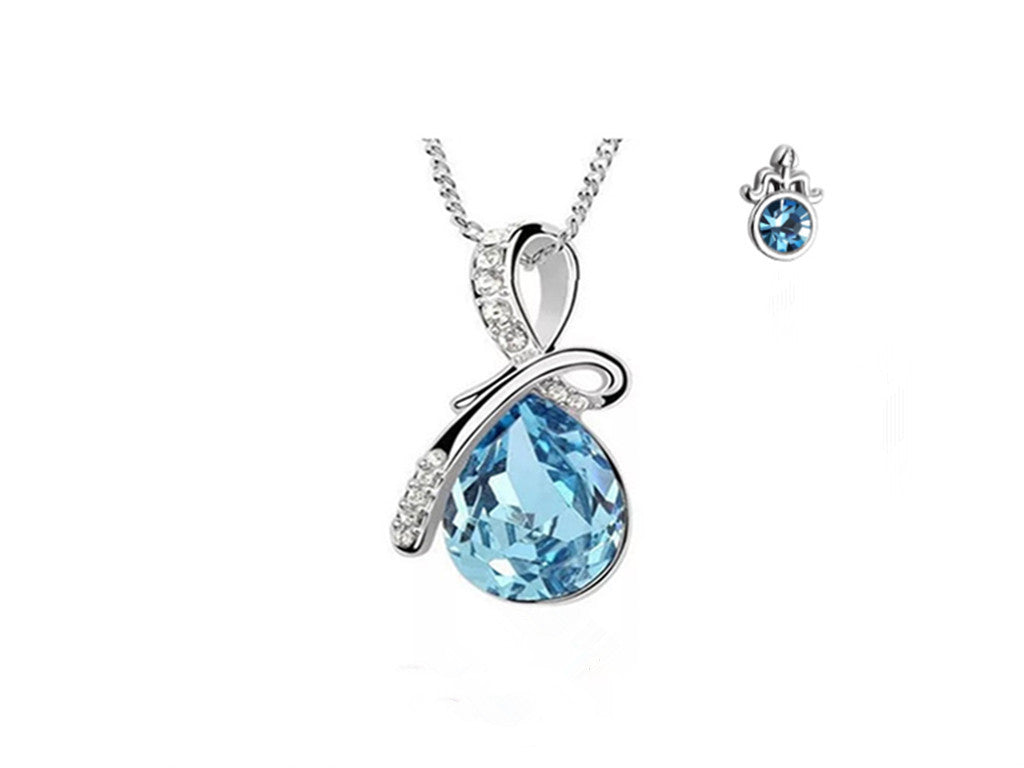 Celestial Blue Crystal Constellation Jewelry in Sterling Silver