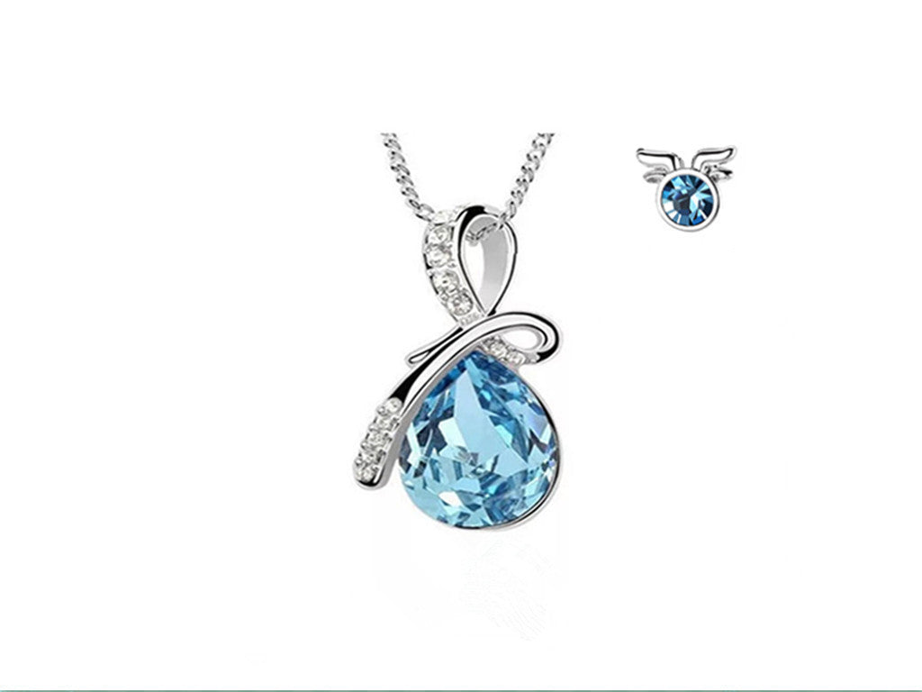 Celestial Blue Crystal Constellation Jewelry in Sterling Silver