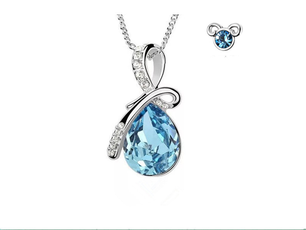 Celestial Blue Crystal Constellation Jewelry in Sterling Silver