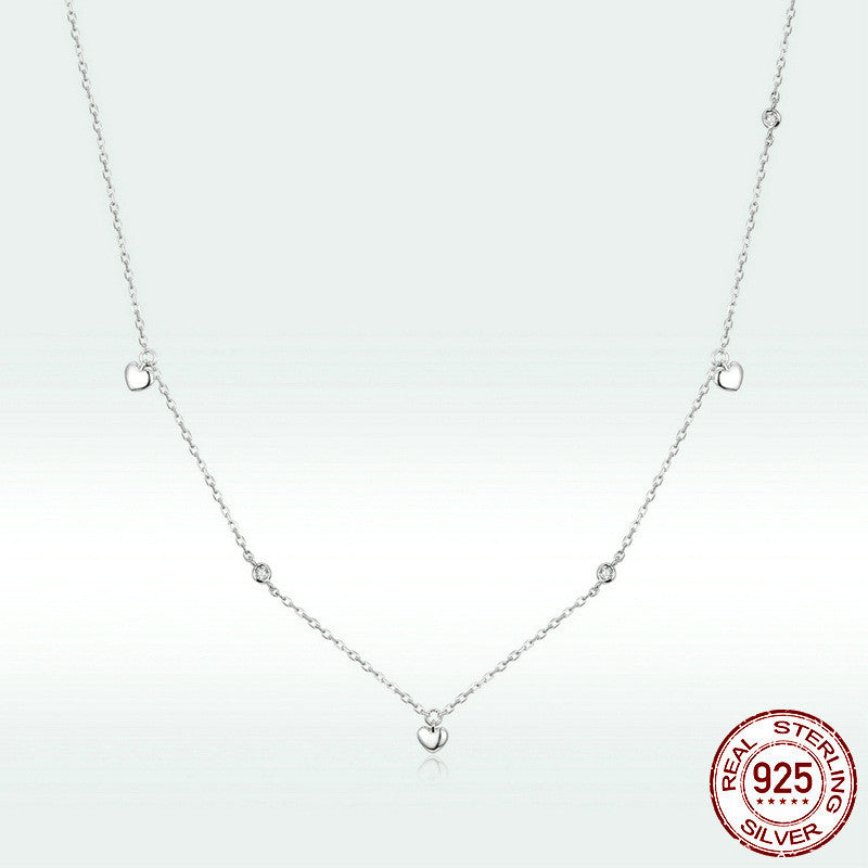 S925 Simple Heart-shaped Necklace