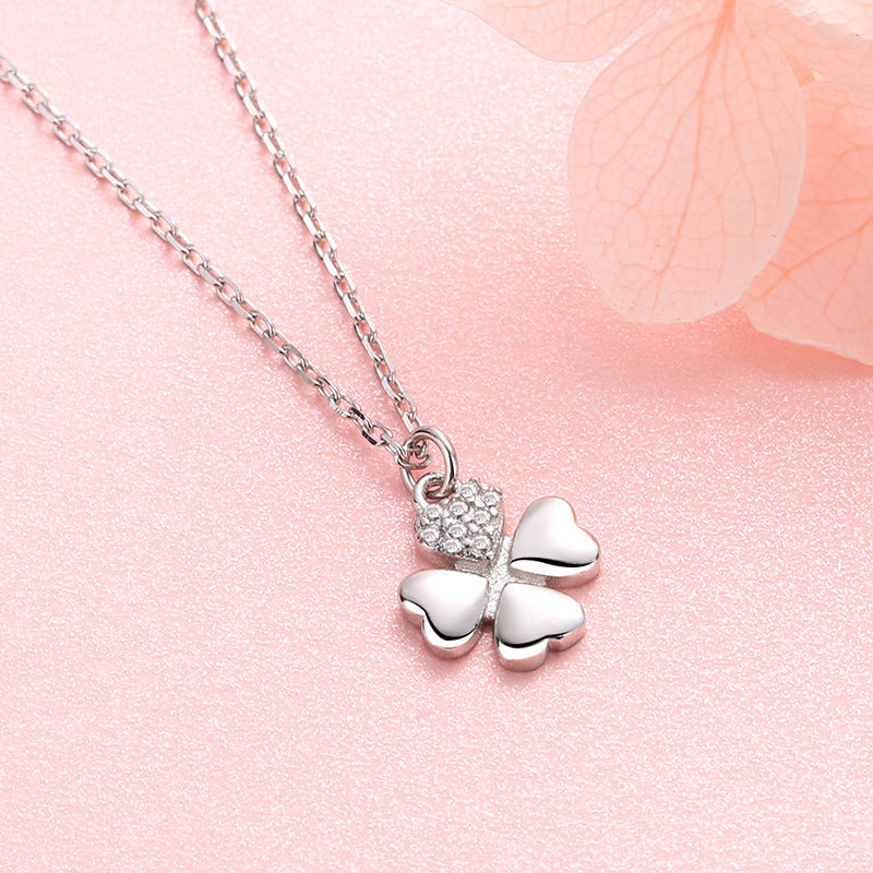 S925 Clover Heart-Shine Necklace