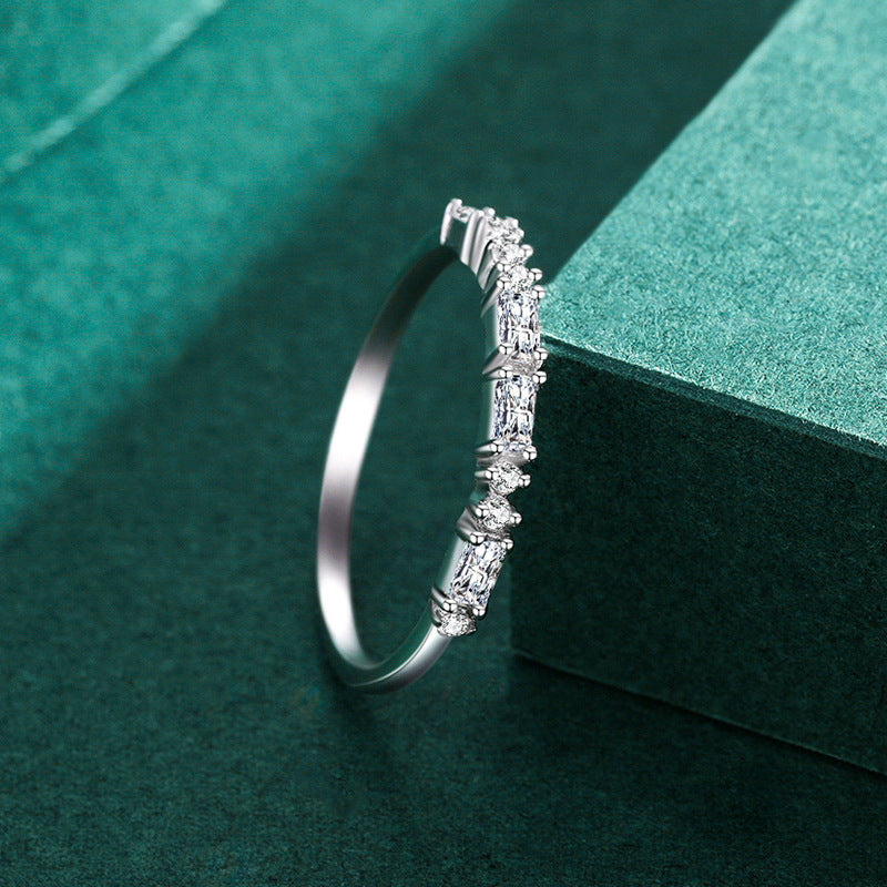 925 Sterling Silver Stackable Band Ring Aura Rene