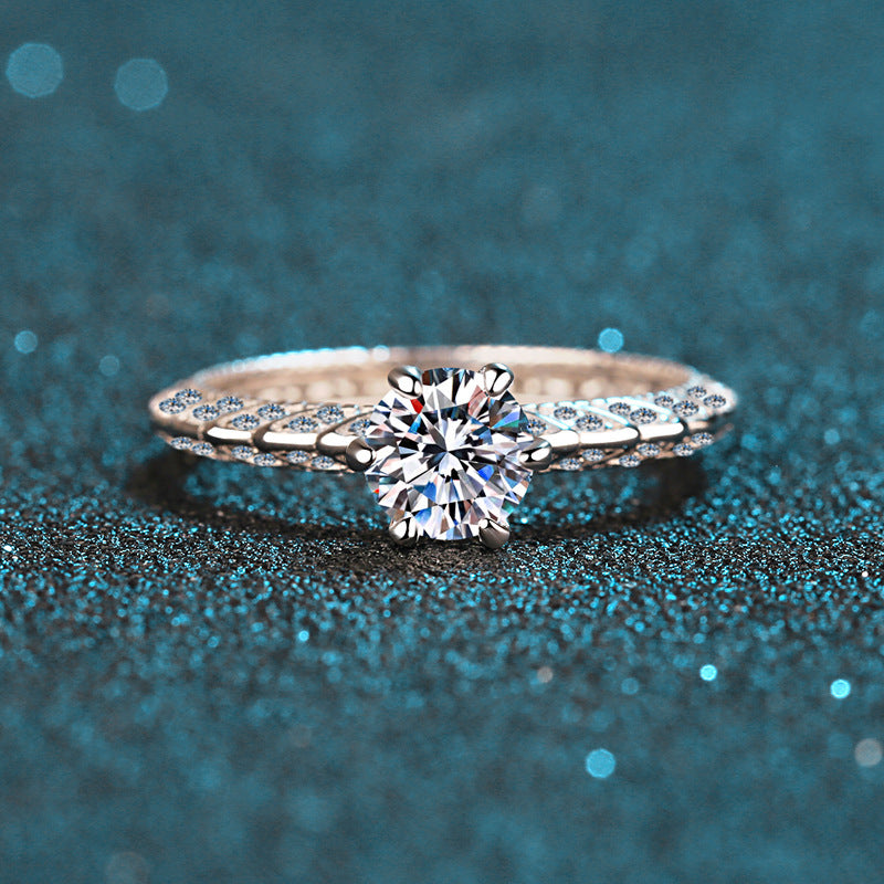 Sterling Silver Gold Plated Female Ring Aura Rene