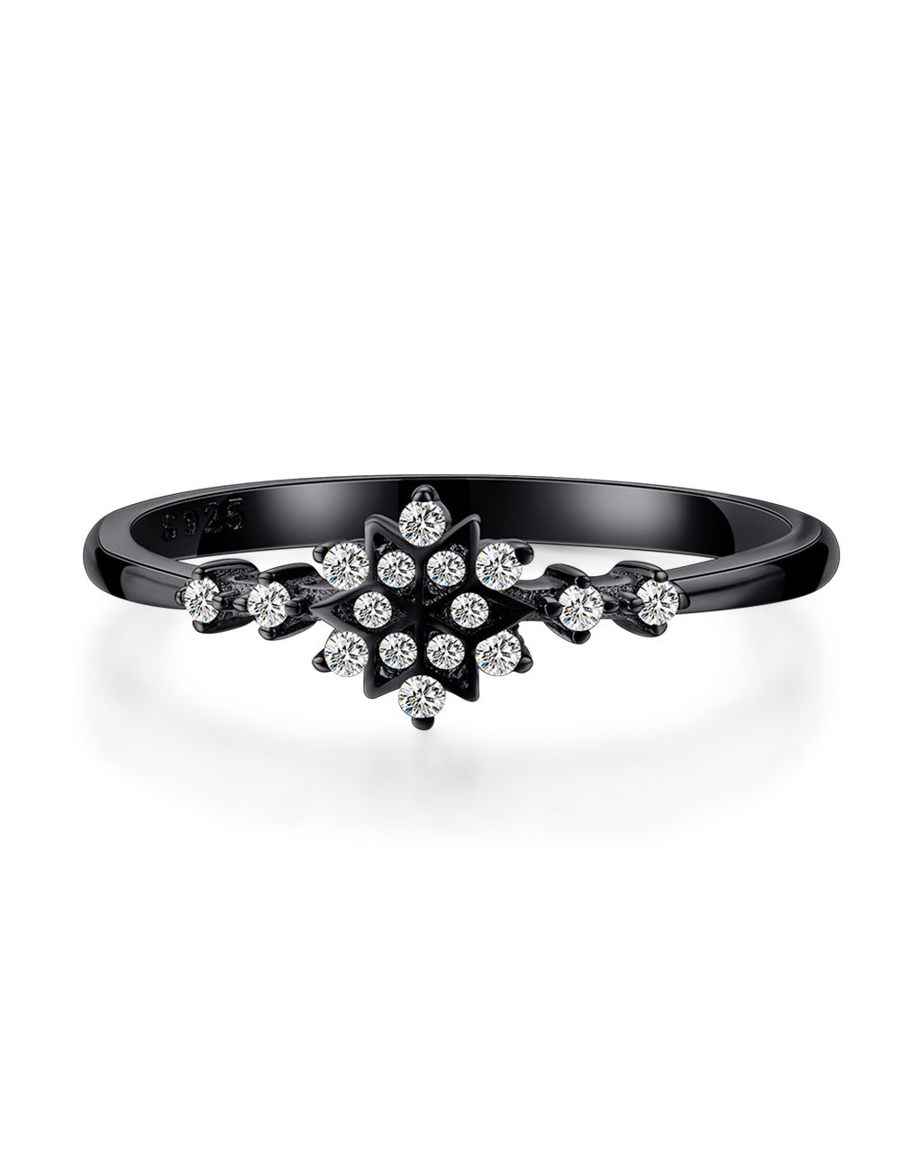 Snowflake Sterling Silver Ring Aura Rene