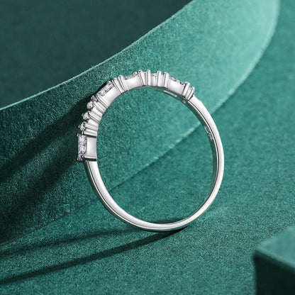 925 Sterling Silver Stackable Band Ring Aura Rene