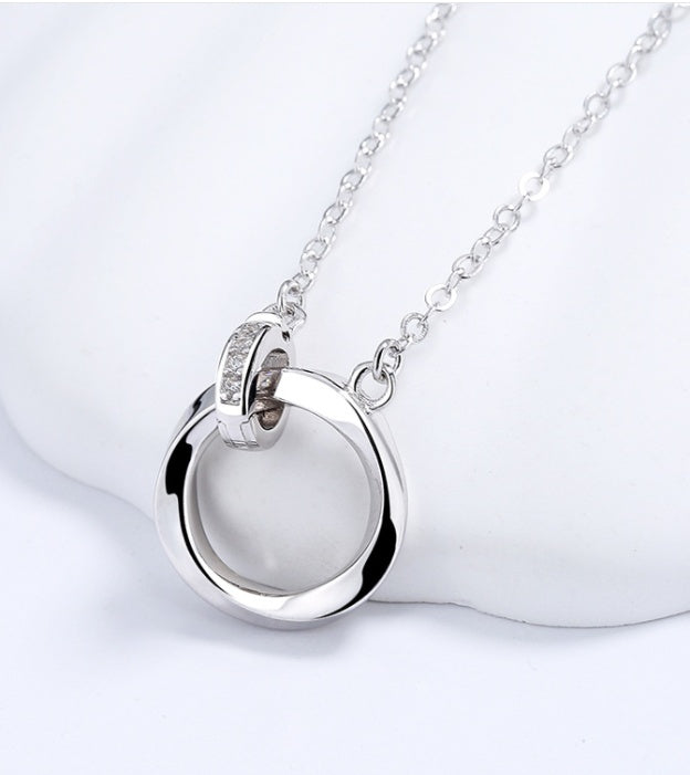 S925 Möbius Interlock Couples Necklace
