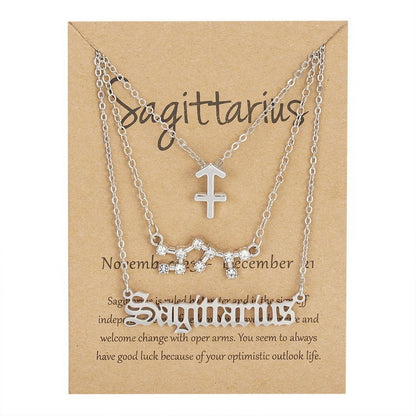 Zodiac Constellation Symbolic Necklaces 3 Pack