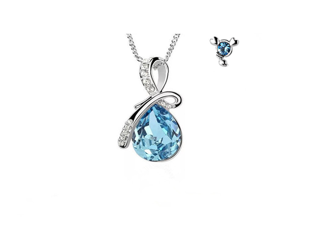 Celestial Blue Crystal Constellation Jewelry in Sterling Silver