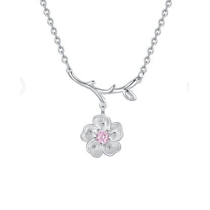 S925 Pink Blossom Necklace