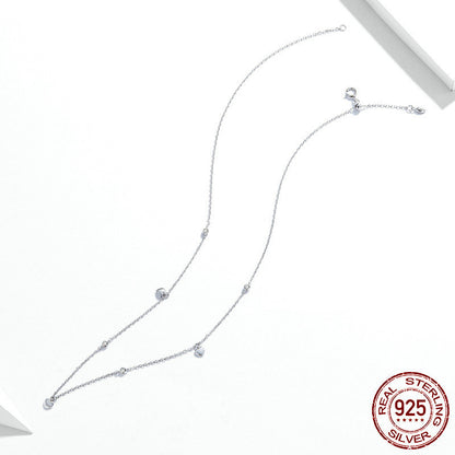 S925 Simple Heart-shaped Necklace