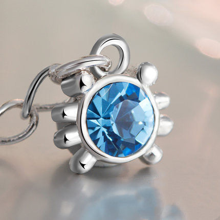 Celestial Blue Crystal Constellation Jewelry in Sterling Silver