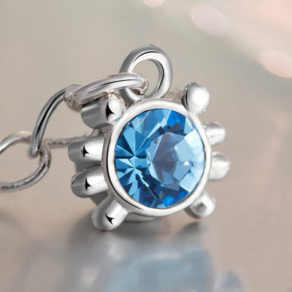 Celestial Blue Crystal Constellation Jewelry in Sterling Silver