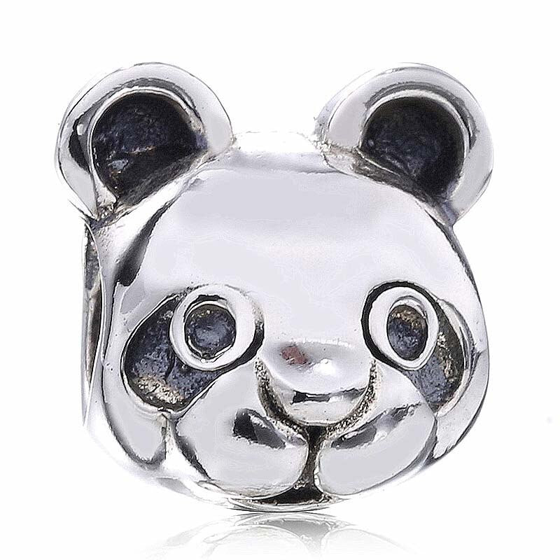 Harmony Panda Charm Bead — Sterling Silver Bracelet Spacer