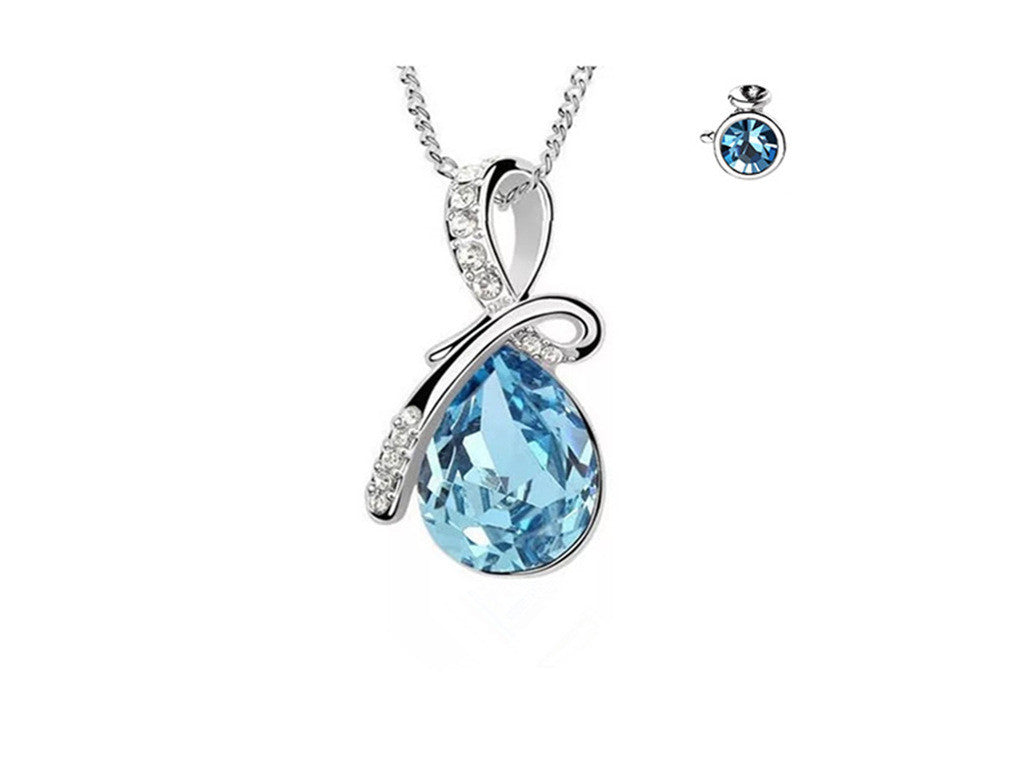 Celestial Blue Crystal Constellation Jewelry in Sterling Silver