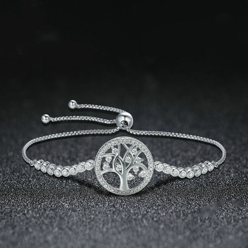 Tree of Life Sterling Silver Bracelet Aura Rene