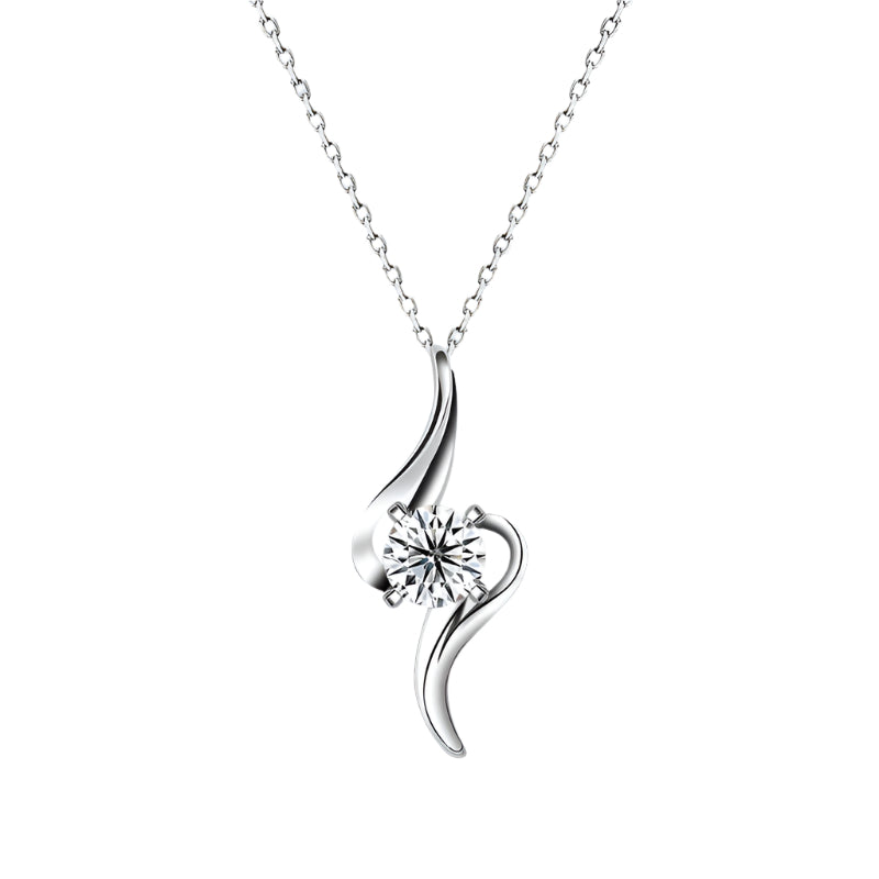 S925 Twist Crystal Fashion Necklace