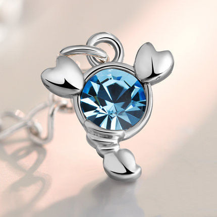 Celestial Blue Crystal Constellation Jewelry in Sterling Silver