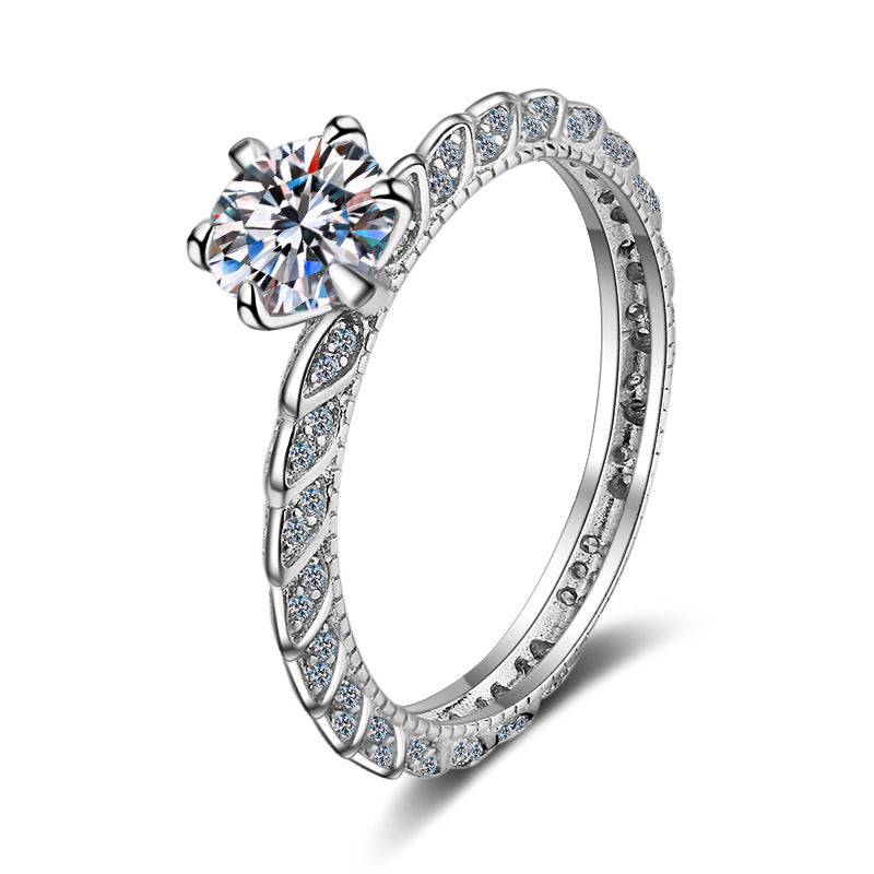 Sterling Silver Gold Plated Female Ring Aura Rene