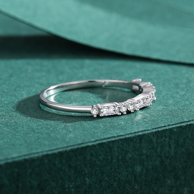 925 Sterling Silver Stackable Band Ring Aura Rene