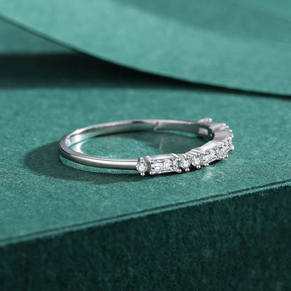 925 Sterling Silver Stackable Band Ring Aura Rene