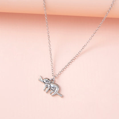 Lazy Days Sloth Necklace — Relax & Unwind Pendant