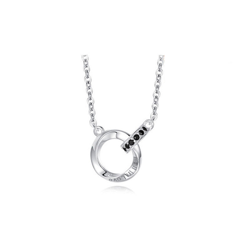 S925 Möbius Interlock Couples Necklace