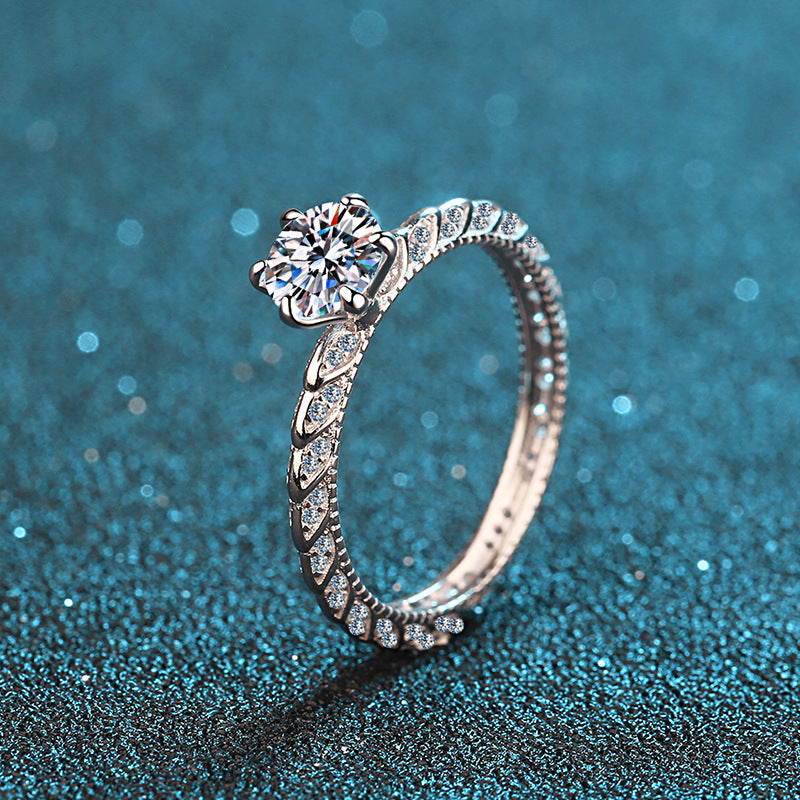 Sterling Silver Gold Plated Female Ring Aura Rene