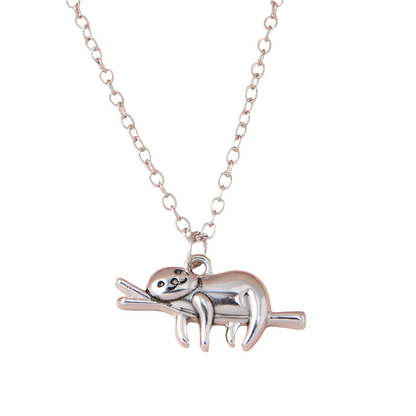 Lazy Days Sloth Necklace — Relax & Unwind Pendant