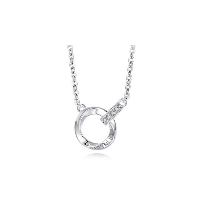 S925 Möbius Interlock Couples Necklace