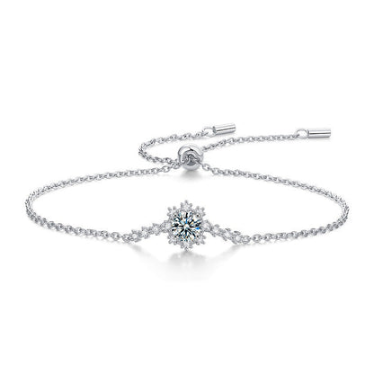 925 Sterling Silver Snowflake Bracelet Aura Rene