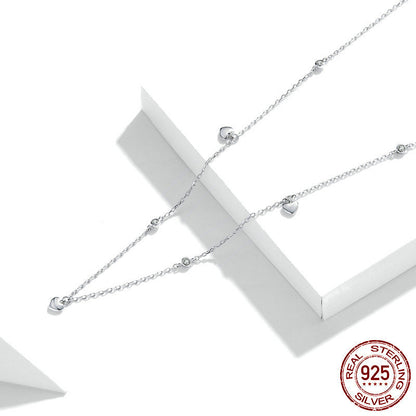 S925 Simple Heart-shaped Necklace