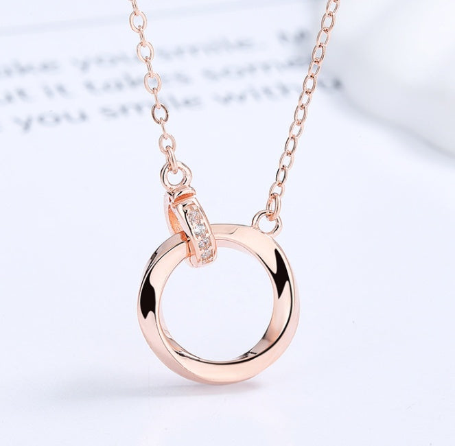 S925 Möbius Interlock Couples Necklace