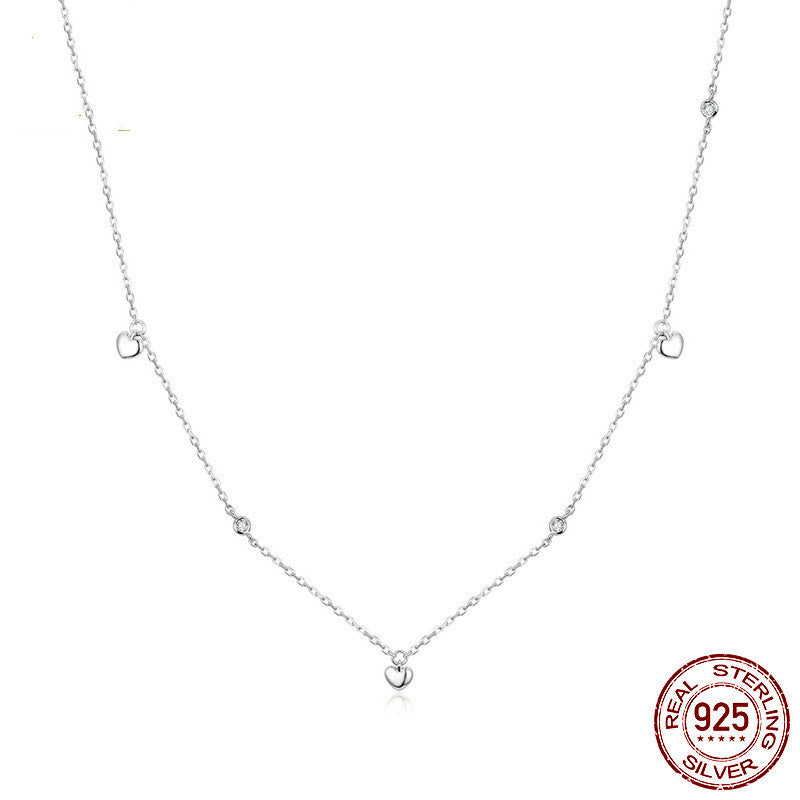 S925 Simple Heart-shaped Necklace