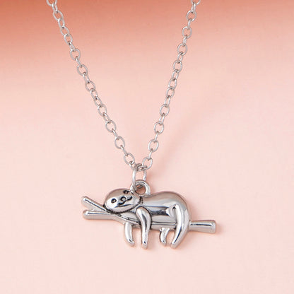 Lazy Days Sloth Necklace — Relax & Unwind Pendant