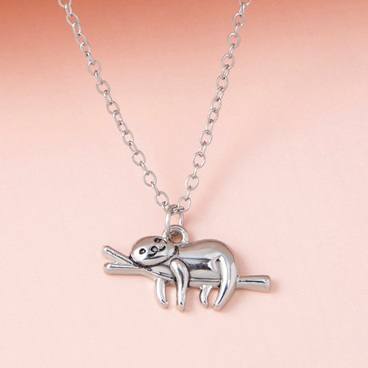 Lazy Days Sloth Necklace — Relax & Unwind Pendant