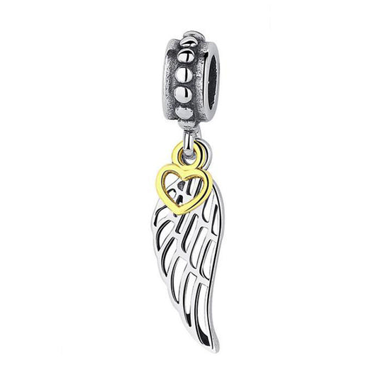 S925 Angel Wing Dangle Charm
